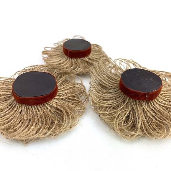 Burlap Flower Magnets Country Chic Decor - Picture 5 of 8